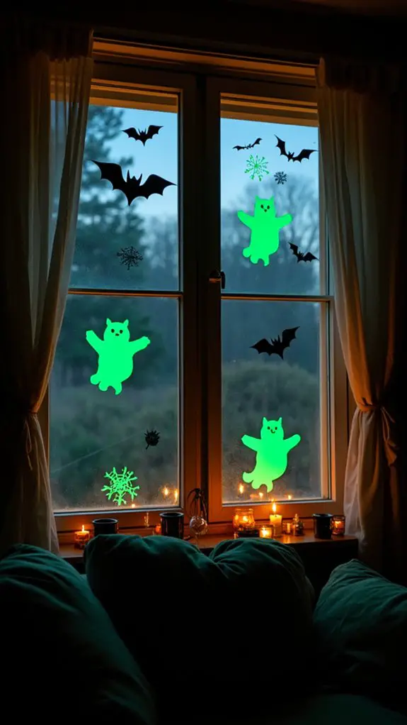 spooky glow in the dark decor