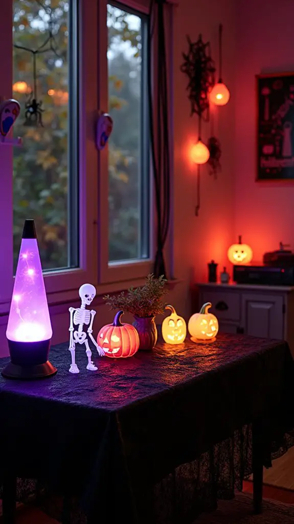 spooky glow in the dark decor