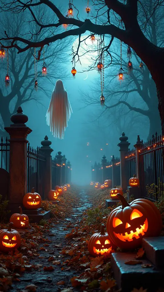 spooky graveyard halloween decorations