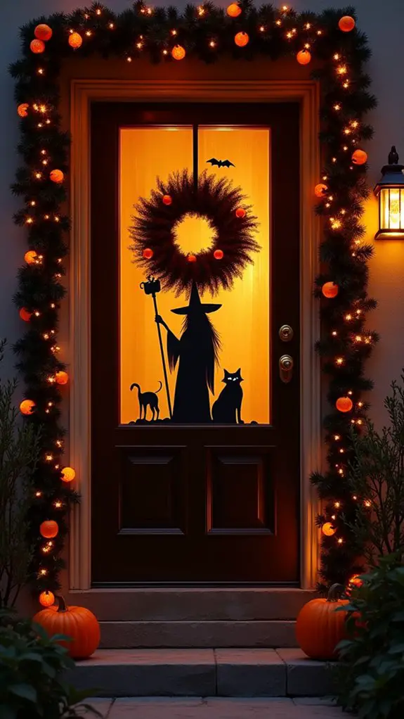 spooky halloween door decorations