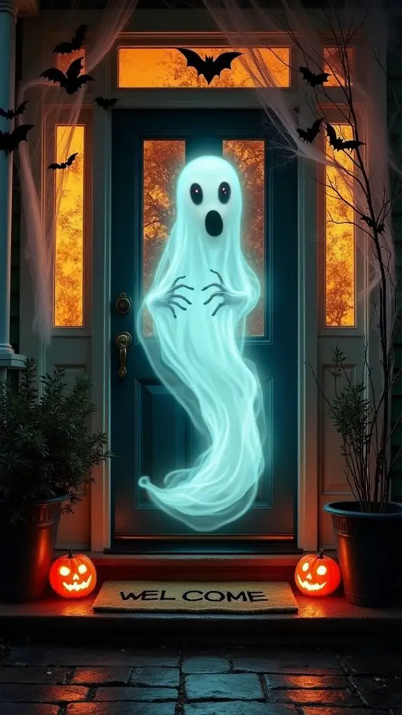 spooky halloween entryway decor