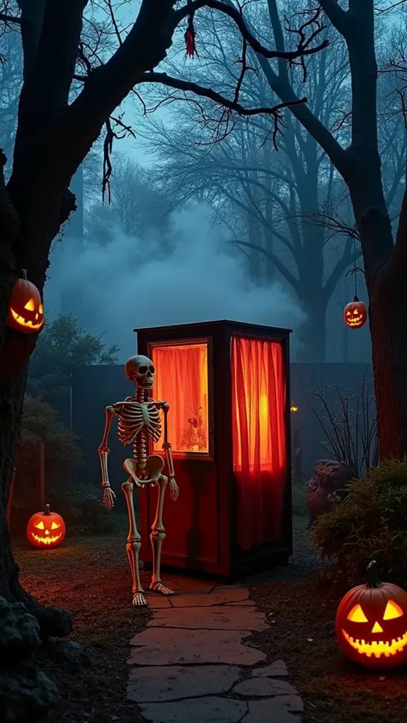 spooky halloween photo booth
