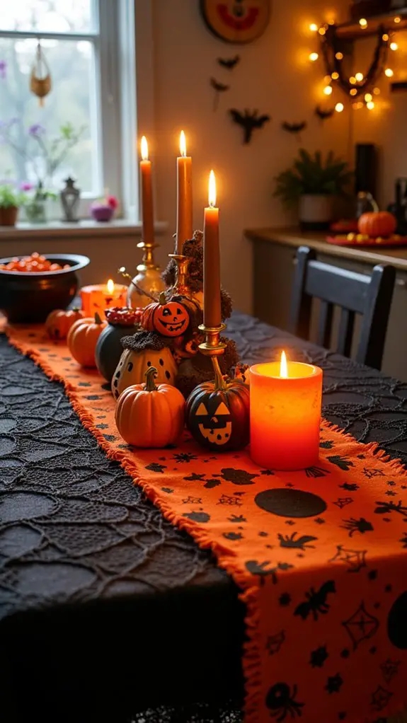 spooky halloween table decor
