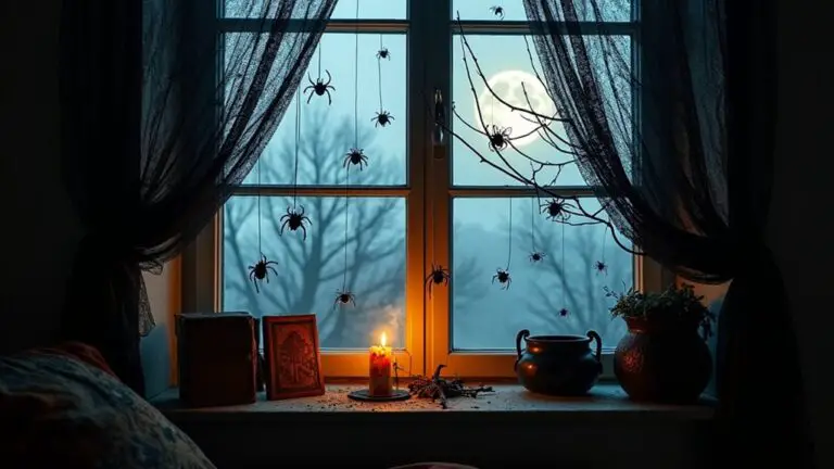 spooky halloween window decorations