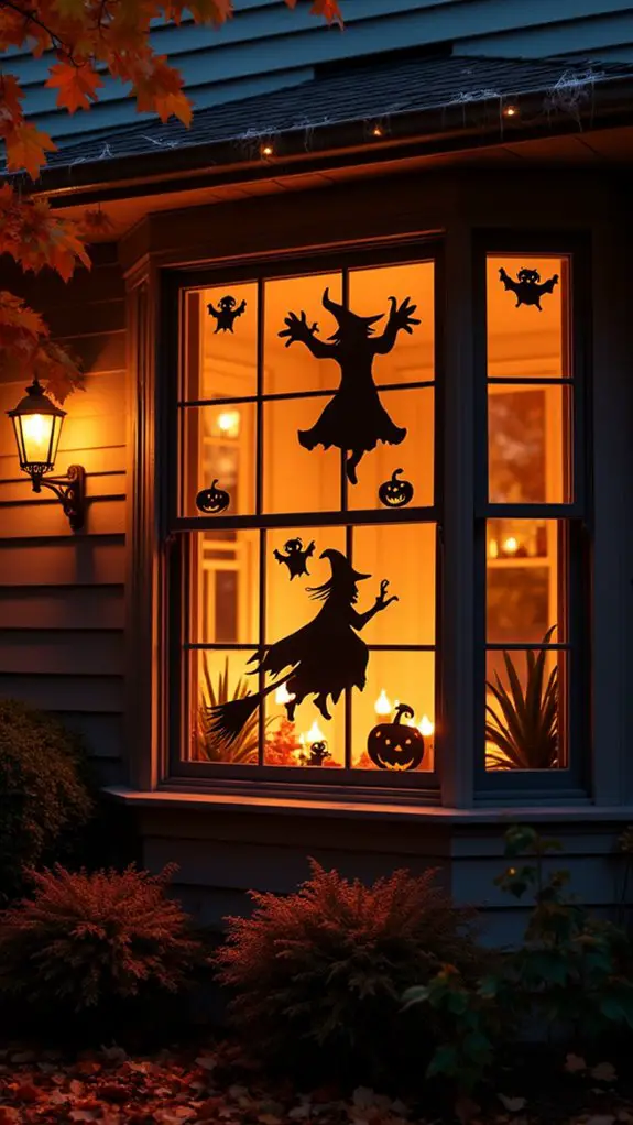 spooky halloween window decorations
