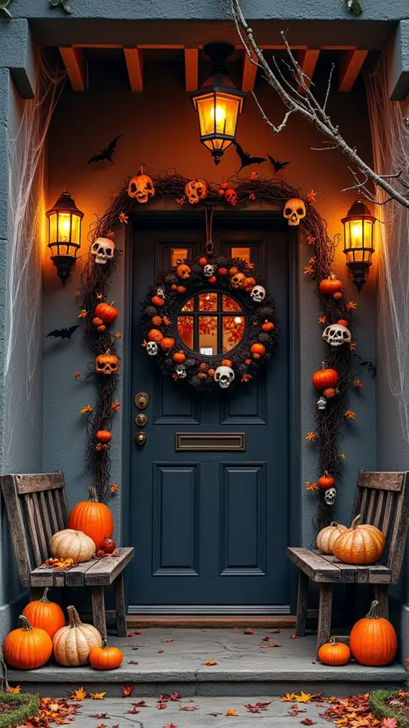 spooky halloween wreath decorations