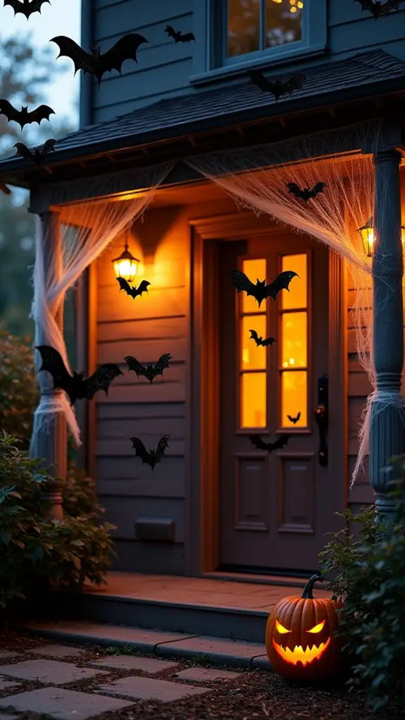 spooky layered bat decorations