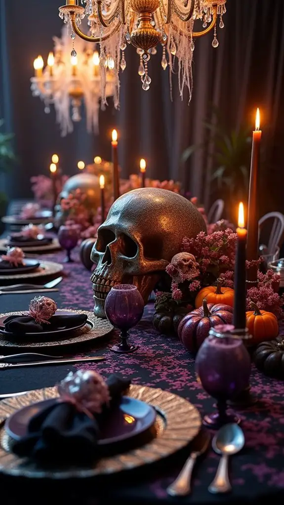 spooky skeletons enhance atmosphere