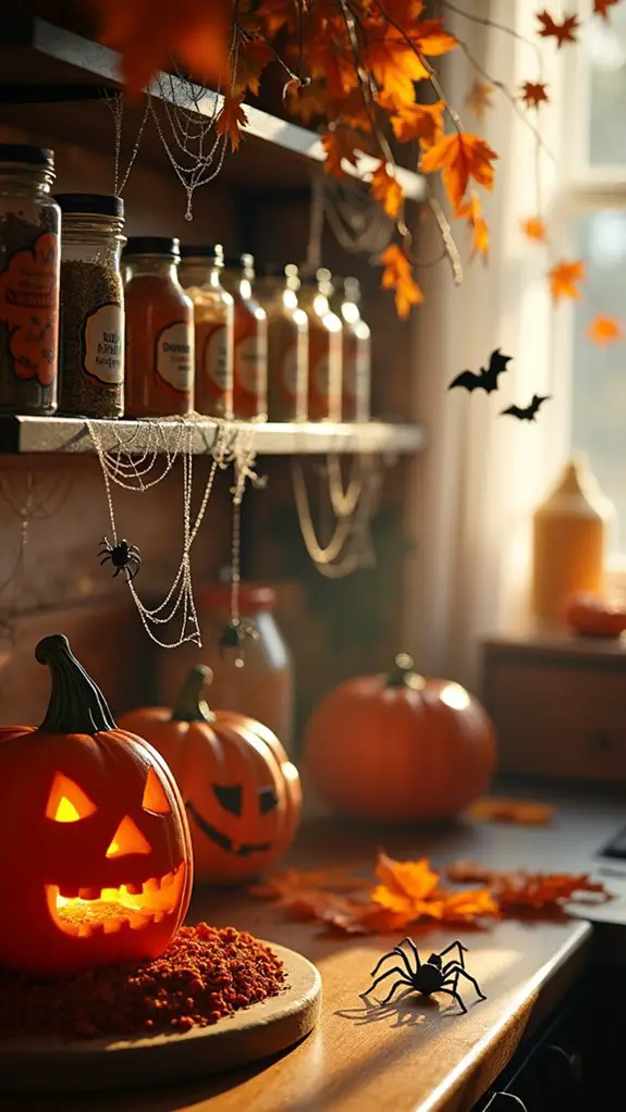 spooky spice rack makeover