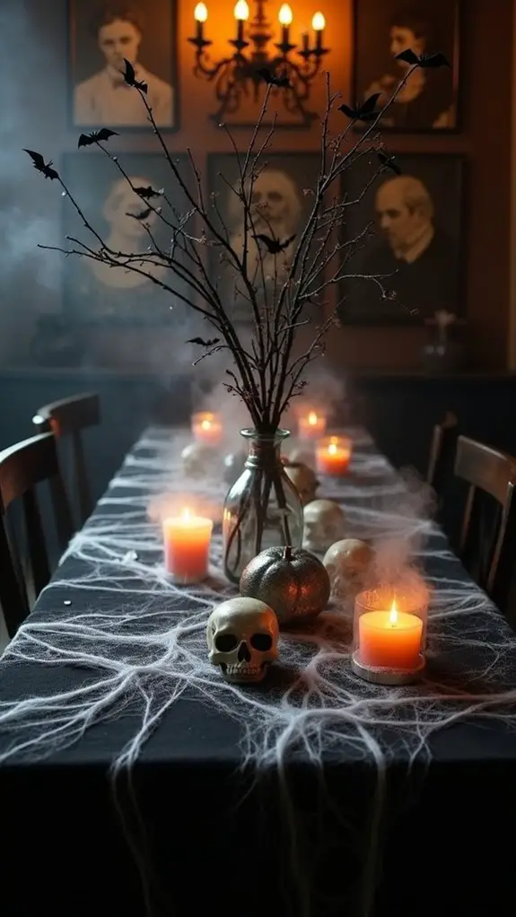 spooky table runner decor