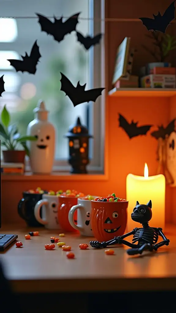 spooky themed halloween coffee mugs