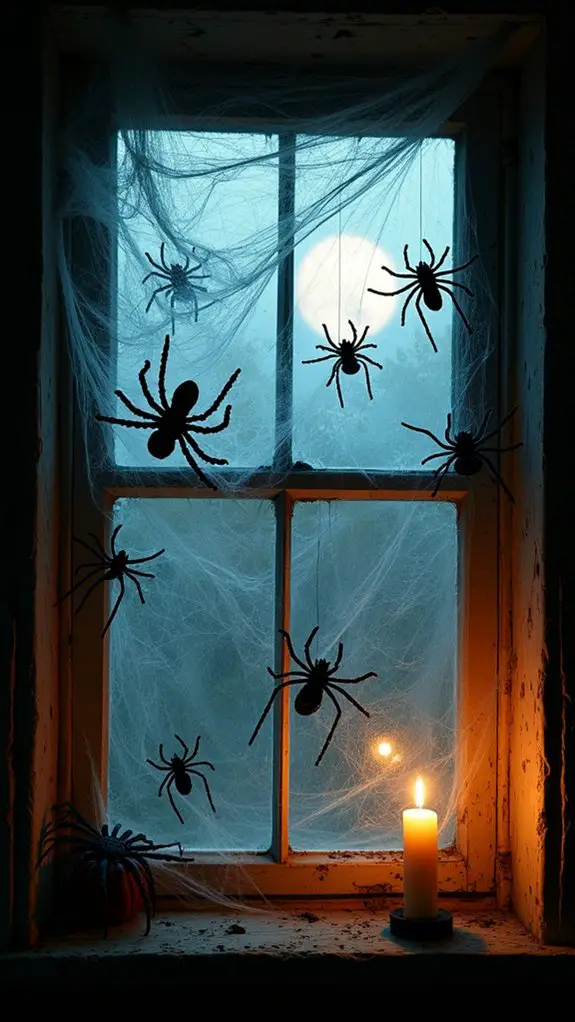 spooky webs and insects
