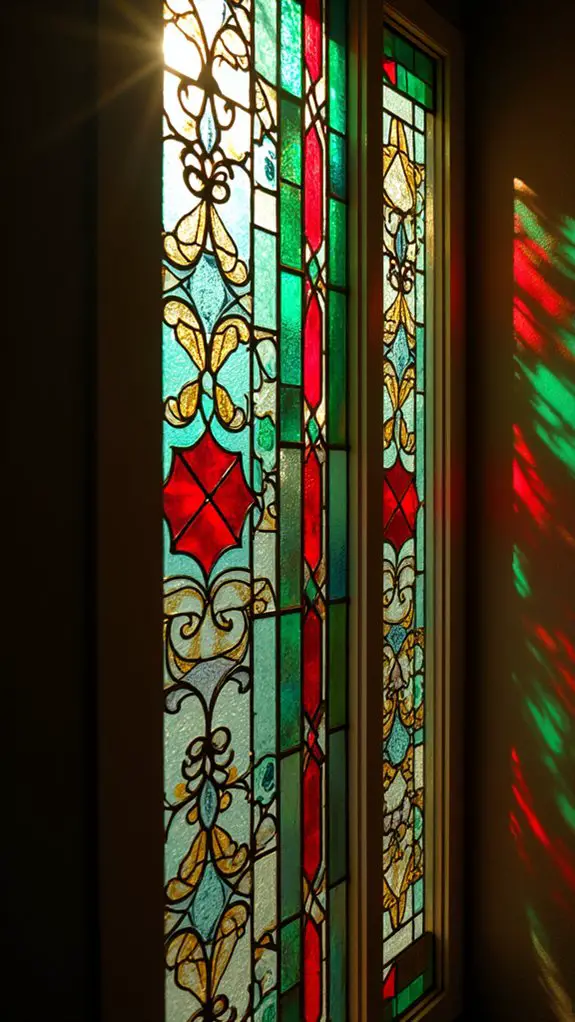 stained glass enhances curb appeal