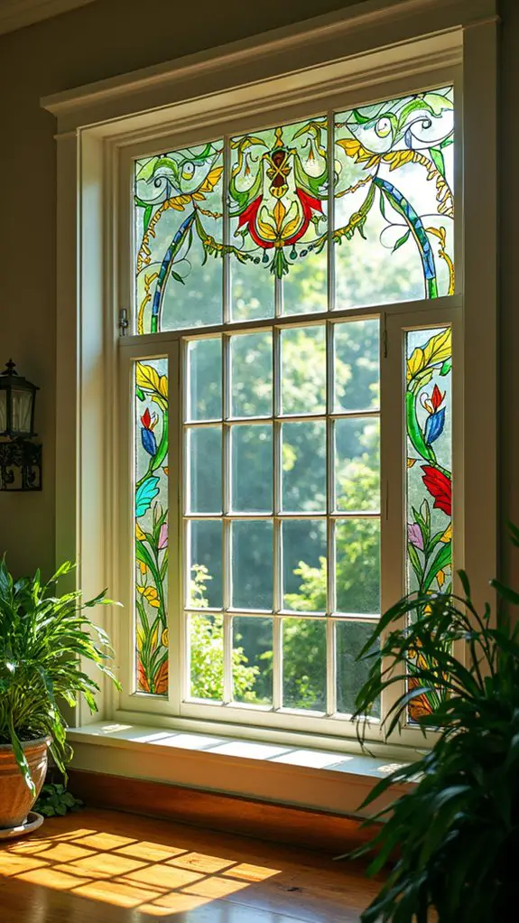 stained glass window effect