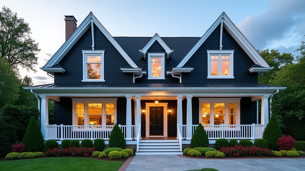20 Black House Exterior With White Trim That Always Pops