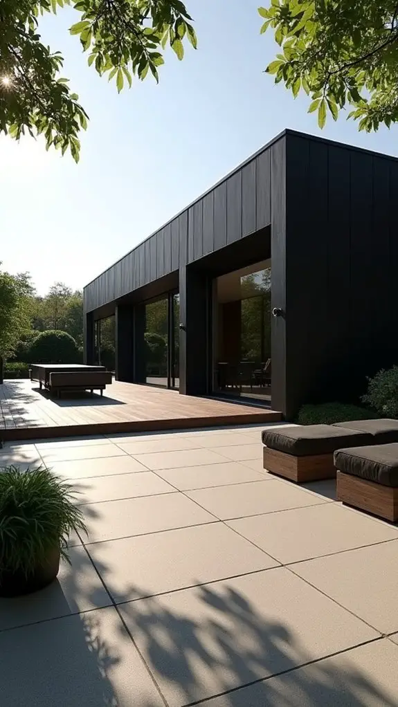 striking black and white contrast