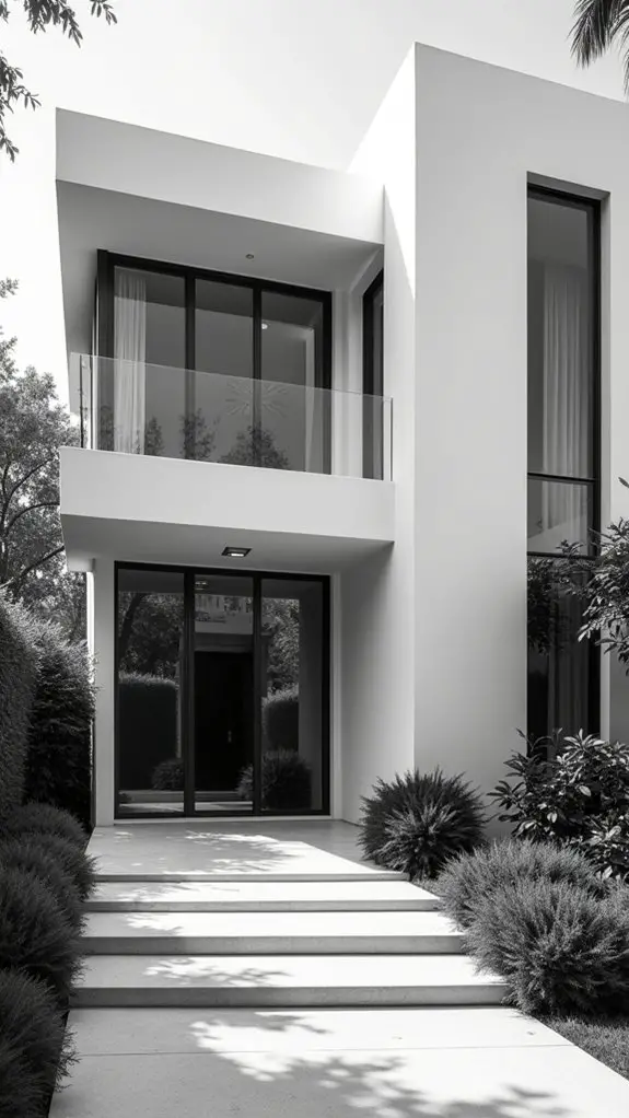 striking black and white