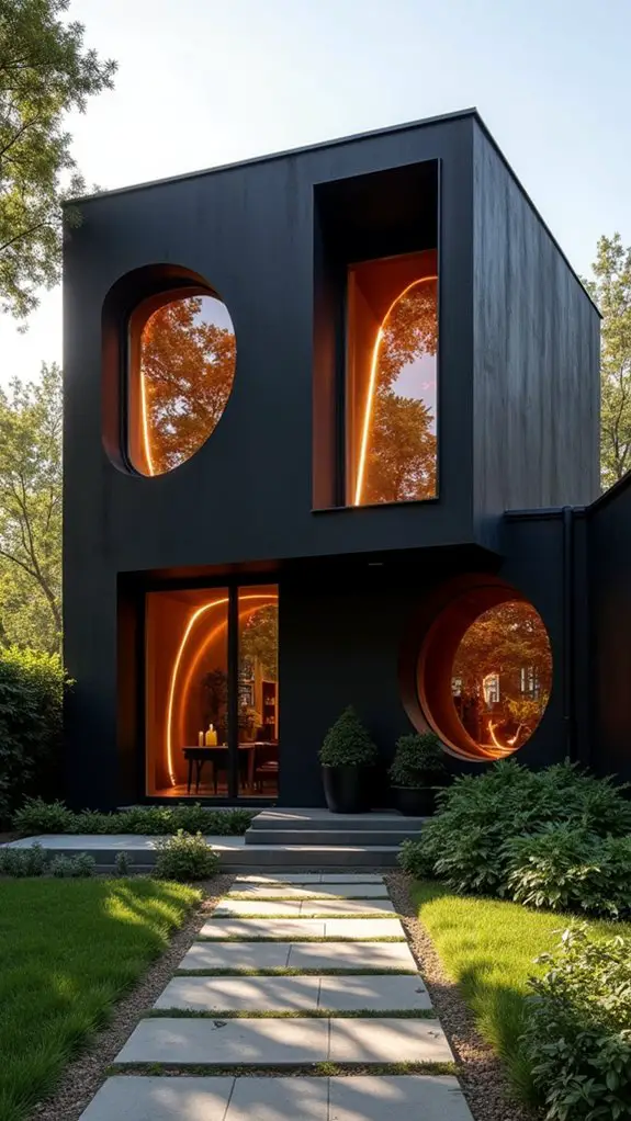 striking black house artistry