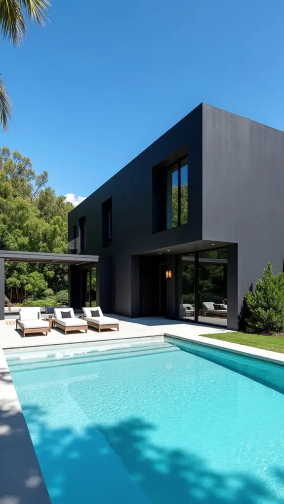 striking black vibrant colors