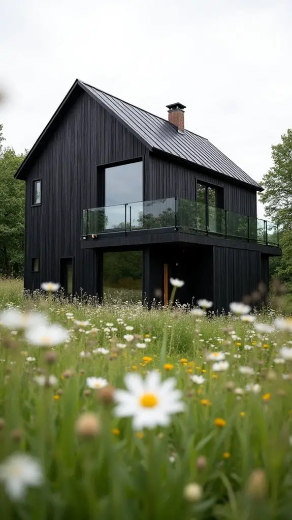 striking farmhouse natural contrast