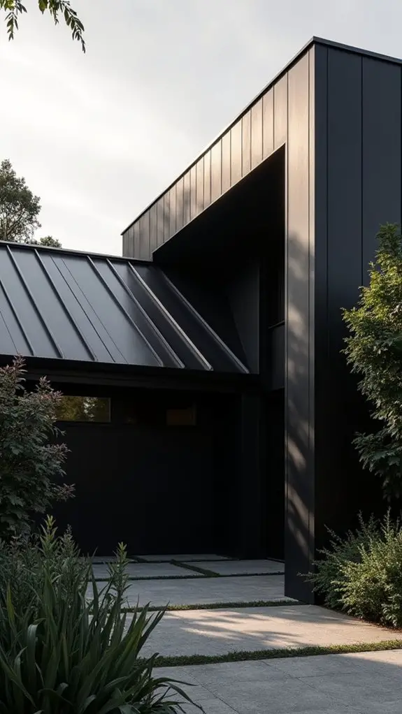 striking monochrome exterior elegance