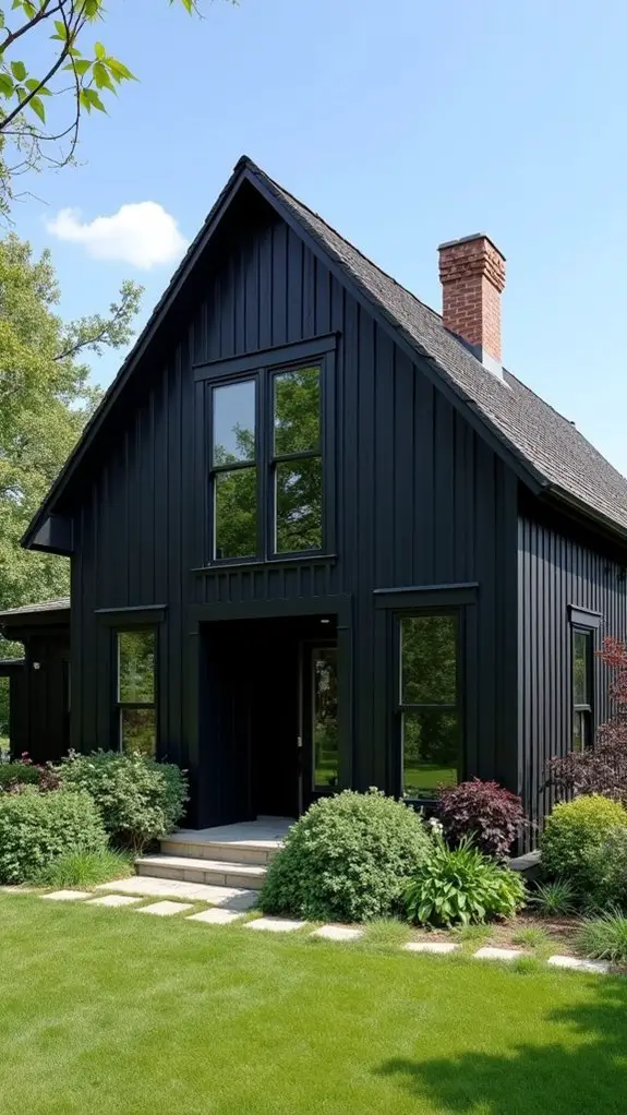 stylish black paneling modernized
