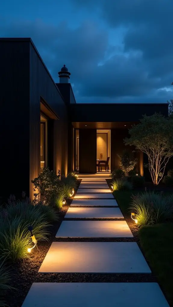 stylish outdoor pathway illumination