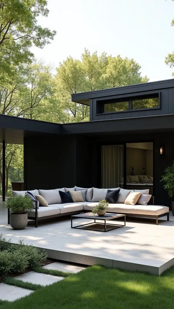 stylish outdoor relaxation space