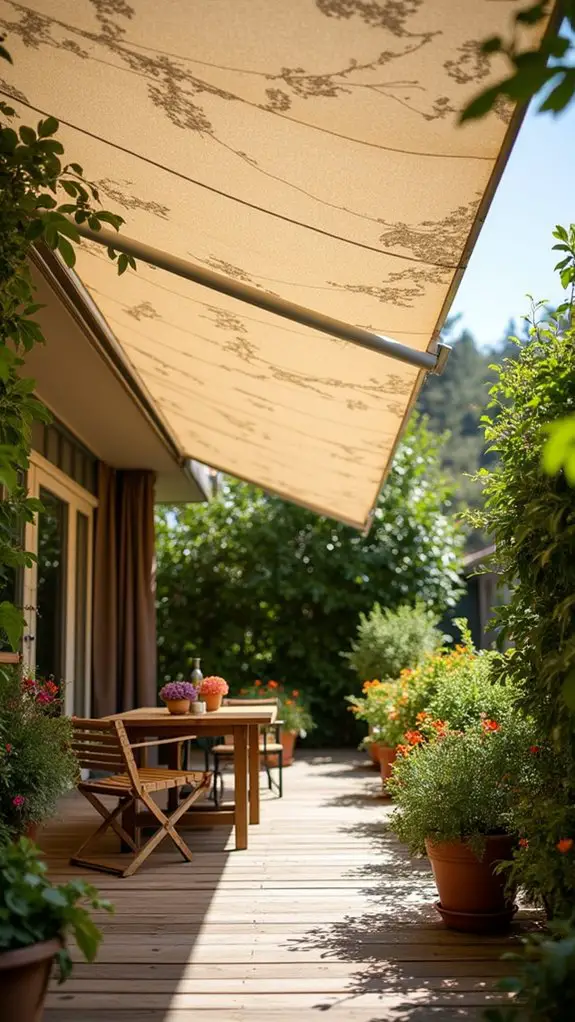 stylish privacy with canvas