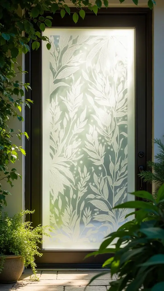 stylish privacy with light
