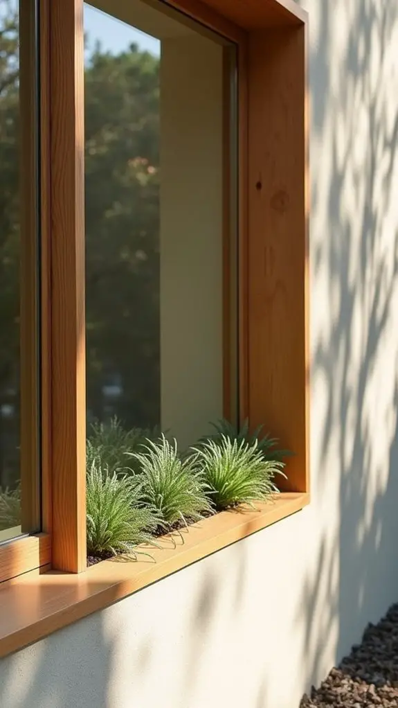 subtle minimalist plant displays