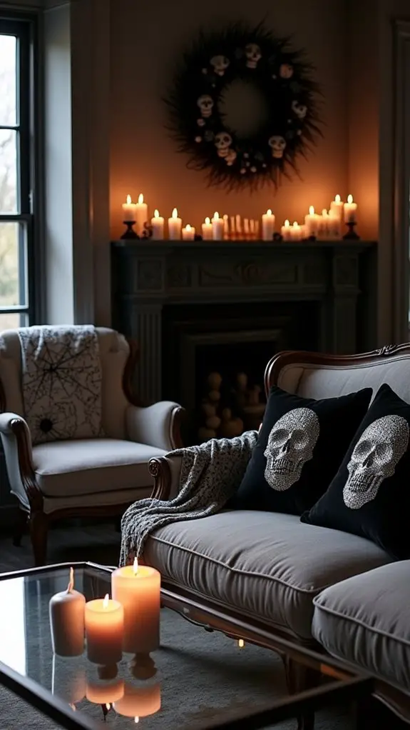 subtle skull decor accents