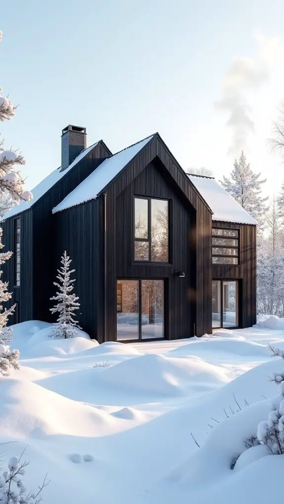 sustainable black eco friendly home