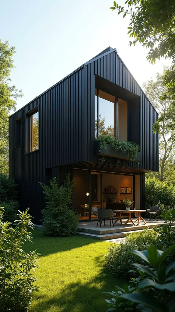 sustainable black home design