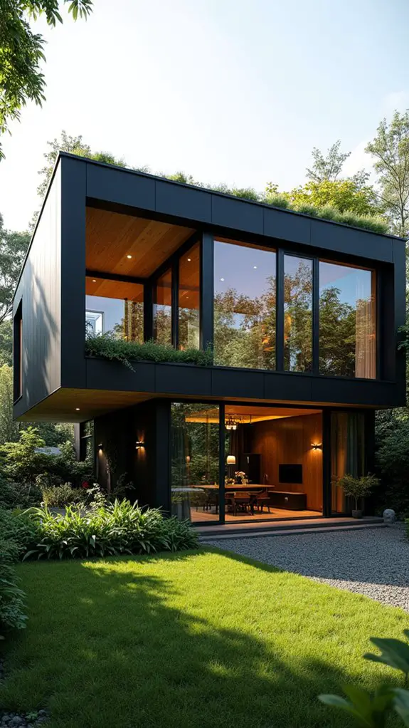 sustainable black home design