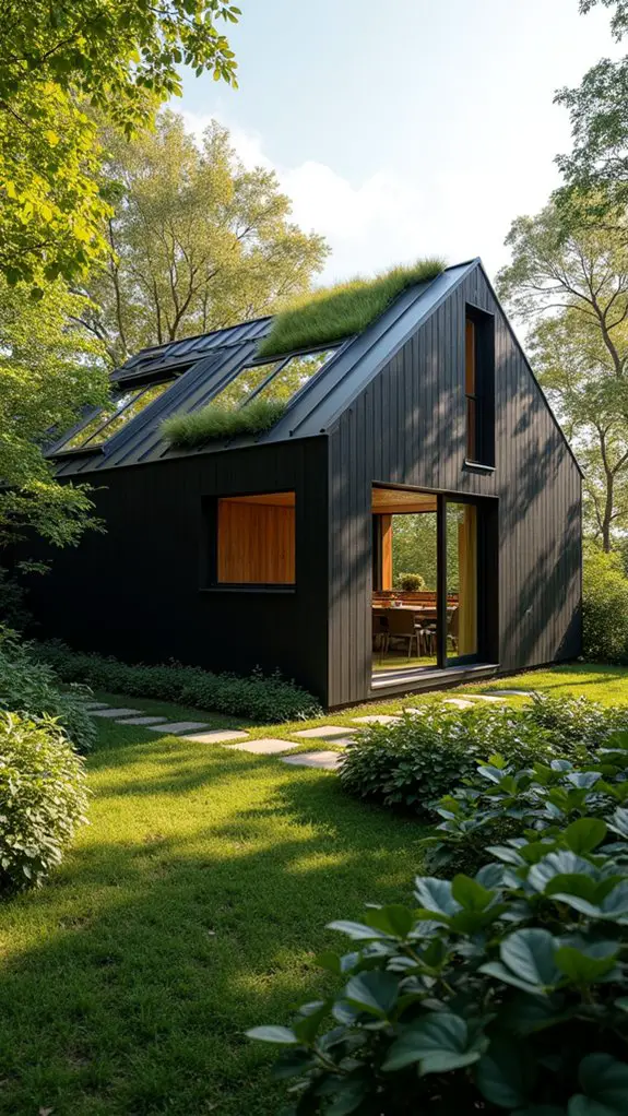 sustainable black home design