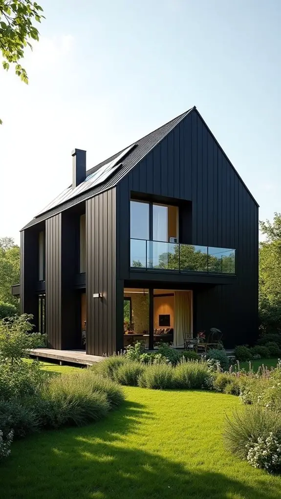 sustainable black home design