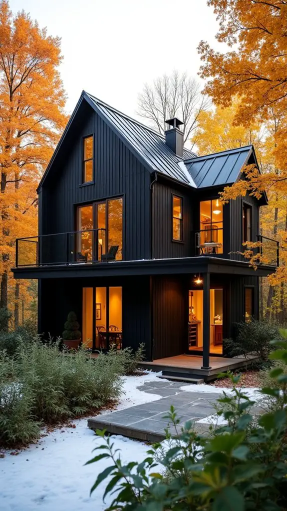 sustainable black house designs