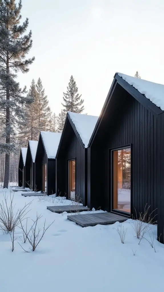 sustainable nordic black houses