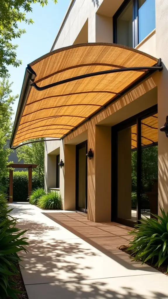 sustainable stylish bamboo awnings