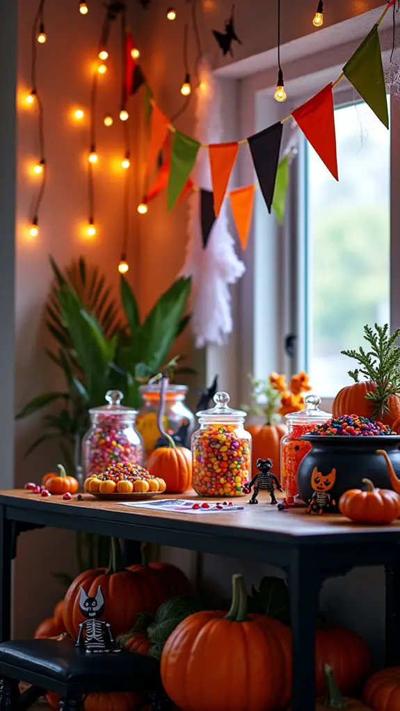 sweet halloween candy station