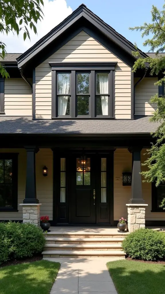 taupe and black elegance