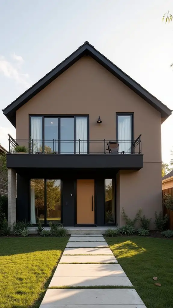 taupe and black elegance