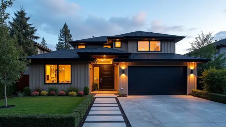 taupe and black exteriors