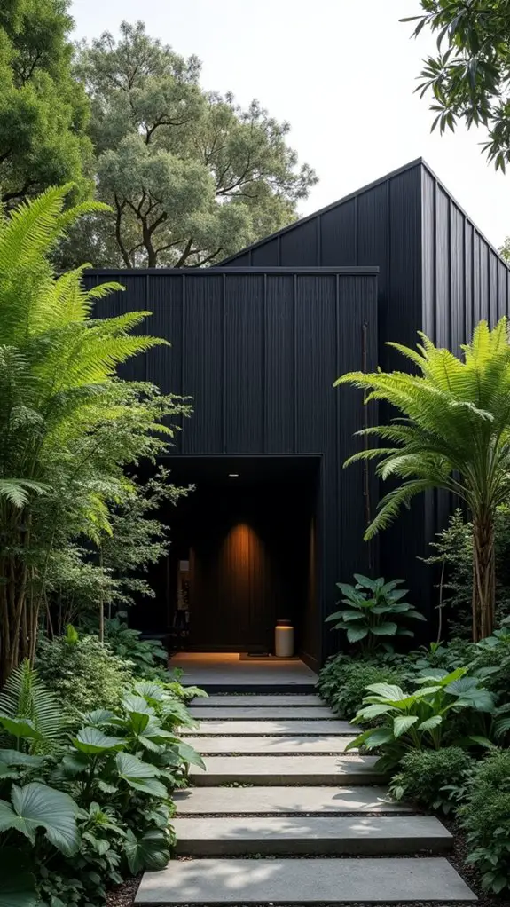 textured black brick serenity