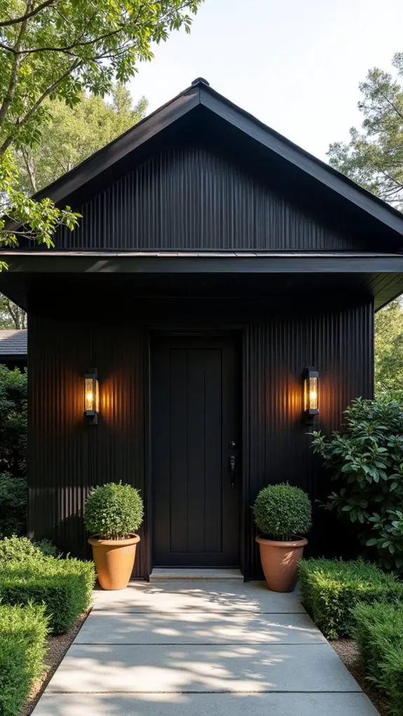 textured black wood warmth