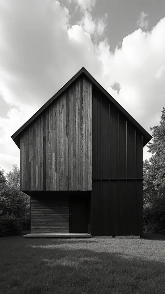 textured materials enhance exteriors