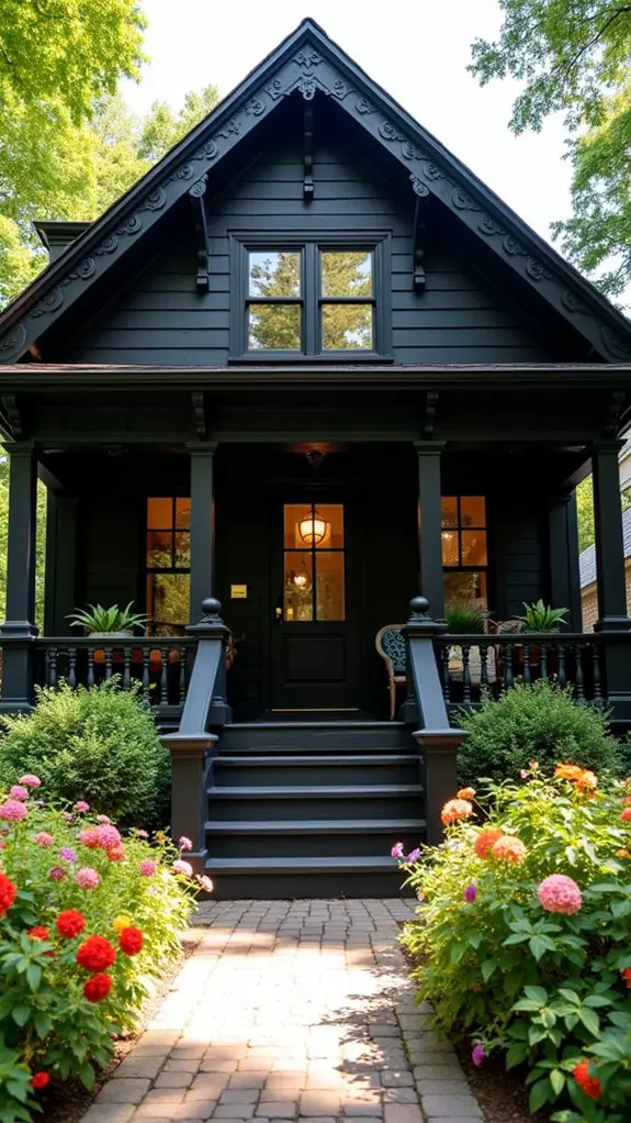 timeless black bungalow charm