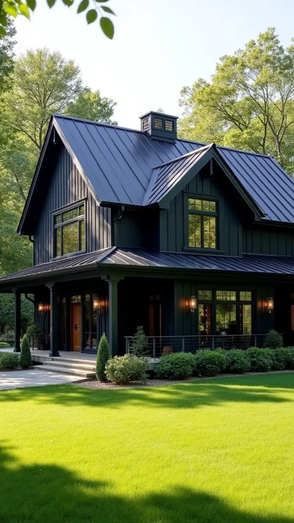 timeless black farmhouse elegance