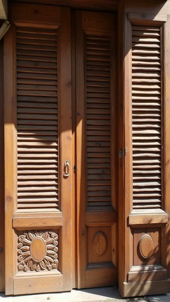 timeless functional wooden shutters